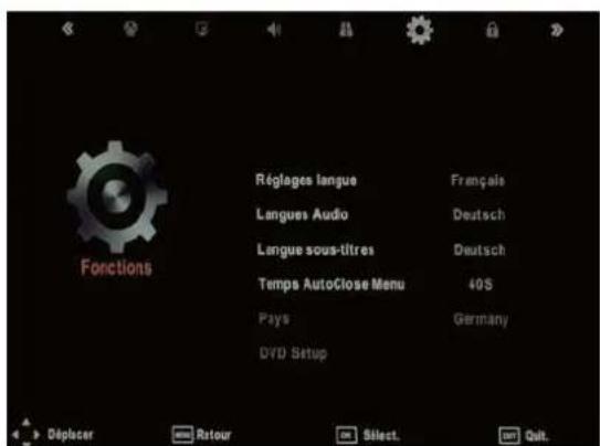SEG LED2400 - MENU OPTIONS - 1
