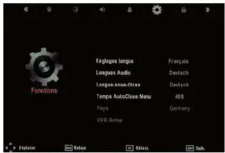 SEG LED2400 - Accéder au menu DVD Setup (Configuration DVD) - 1