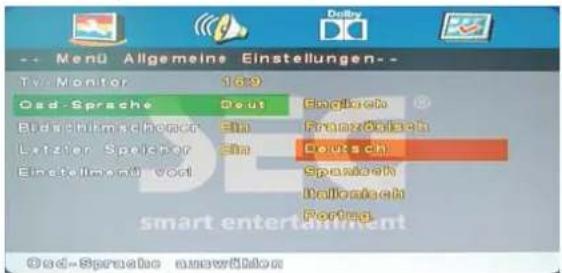 SEG LED2400 - OSD-Sprache - 1