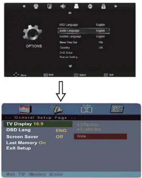 SEG LED2400 - Enter the DVD Setup menu - 1