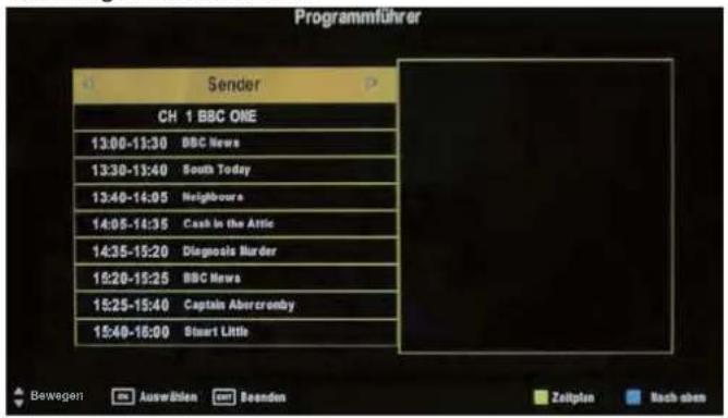 SEG LED2400 - EPG-Menü (nur bei DVB-T) - 2