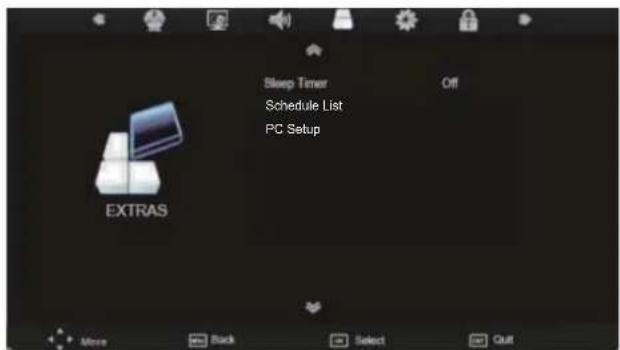 SEG LED2400 - EXTRAS MENU - 1