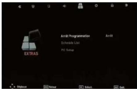 SEG LED2400 - Menu EXTRAS - 1