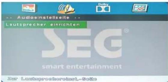 SEG LED2400 - Audioeinstellung - 1