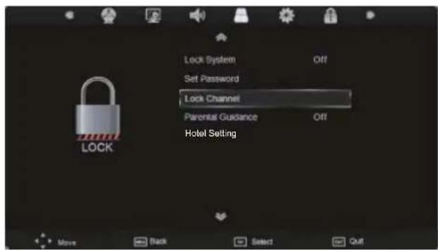 SEG LED2400 - LOCK MENU - 1