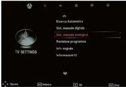 SEG LED2400 - Menu IMPOSTAZIONI TV - 1