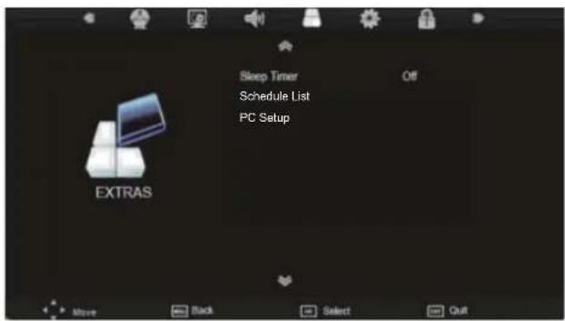 SEG LED1900 - EXTRAS MENU - 1