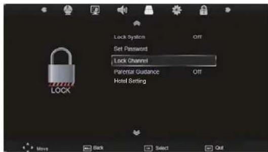 SEG LED1900 - Lock Menu - 1