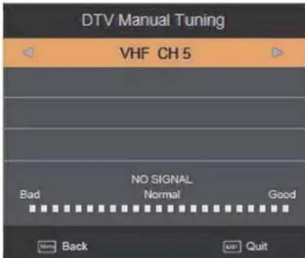 SEG LED1900 - DTV Manual Tuning - 1