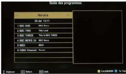 SEG LED1900 - Menu EPG - 1