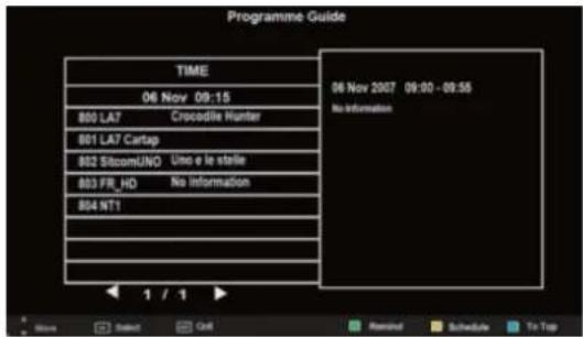 SEG LED1900 - EPG menu - 1
