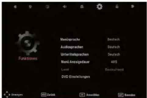 SEG LED1900 - Funktionen Menu (Optionsmenu) - 1