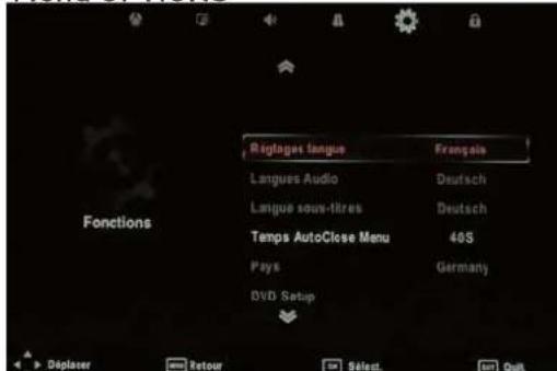 SEG LED1900 - Menu OPTIONS - 1