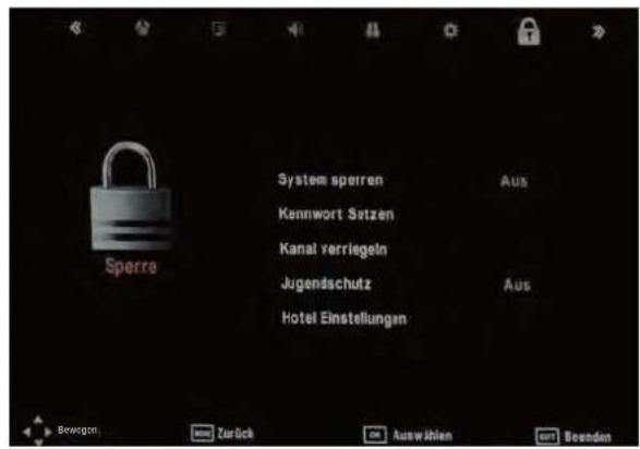 SEG LED1900 - Sperre Menu (Schutz Menu) - 1