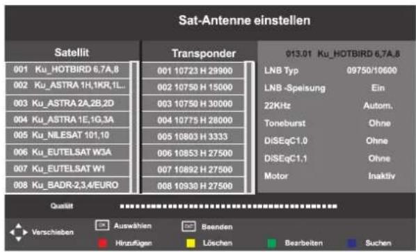SEG Los AngelesB - Anderen Satelliten oder LNB einrichten - 1