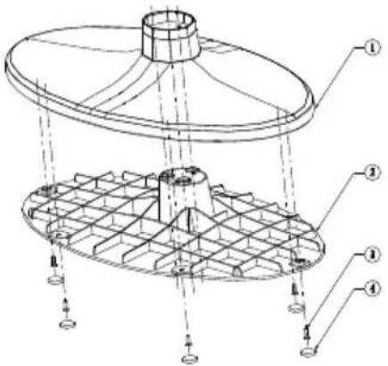 THOMSON 26E90NH22 - Fixation du support de votre téléviseur - 2