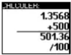 CHLCULER: 1.3568 +500 501.36 /100