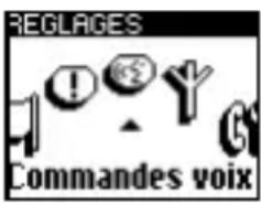 REGLAGES Commandes voix