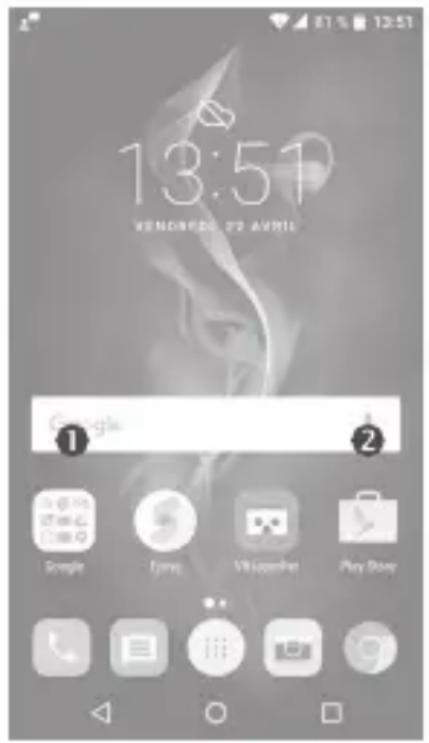 ALCATEL Idol 4S 6070Y - Barre de recherche - 1