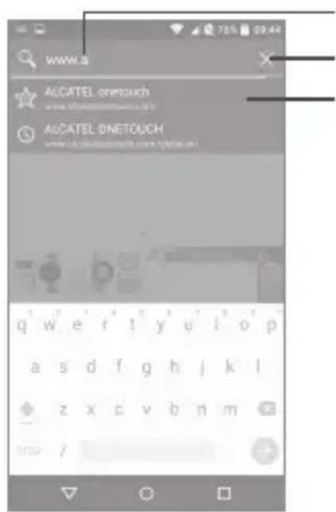 ALCATEL Idol 4S 6070Y - Acceder à une page Web - 1