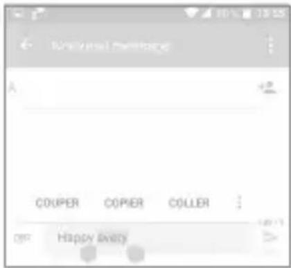 ALCATEL Idol 4S 6070Y - Modifier le texte - 2