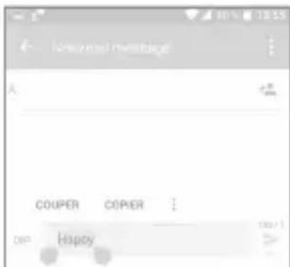 ALCATEL Idol 4S 6070Y - Modifier le texte - 1