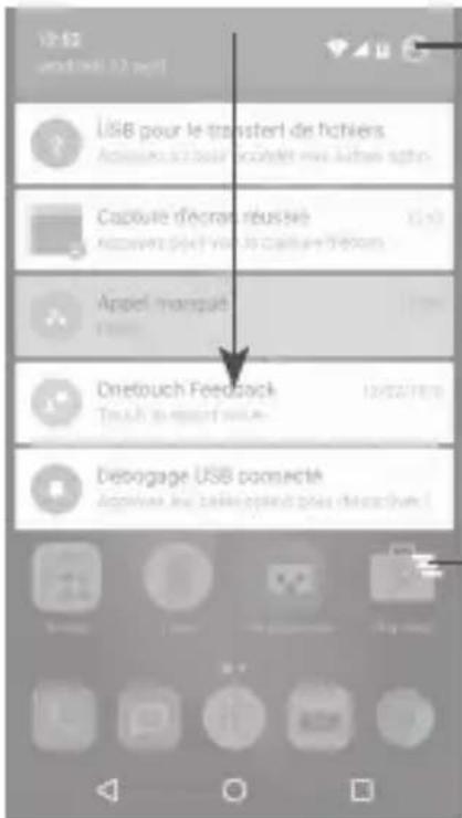 ALCATEL Idol 4S 6070Y - Volet des notifications - 1