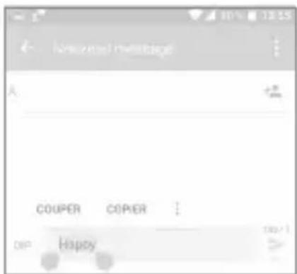 ALCATEL Idol 4S 6070K - Modifier le texte - 1