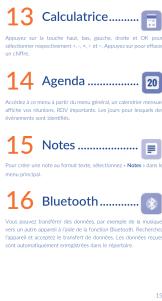 ALCATEL One Touch 2051X - Touches - 13
