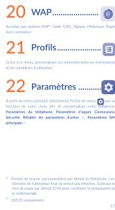 ALCATEL One Touch 2051X - Touches - 15