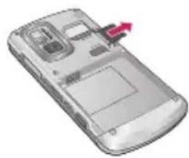 LG KE970 - Removing the memory card - 1