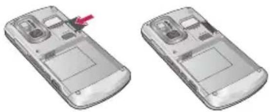 LG KE970 - Inserting the memory card - 1