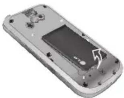 LG GW300 - Retire a tampa da bateria - 2