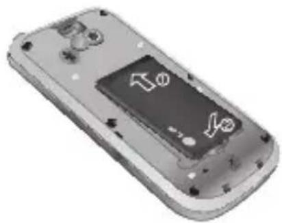 LG GW300 - Install the battery - 1