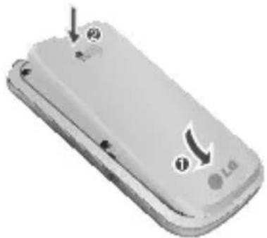 LG GW300 - Retrait du couvercle de la batterie - 1