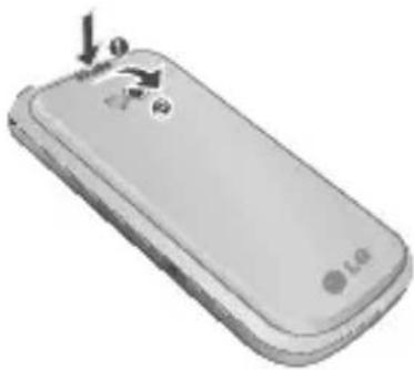 LG GW300 - Remove the battery cover - 1