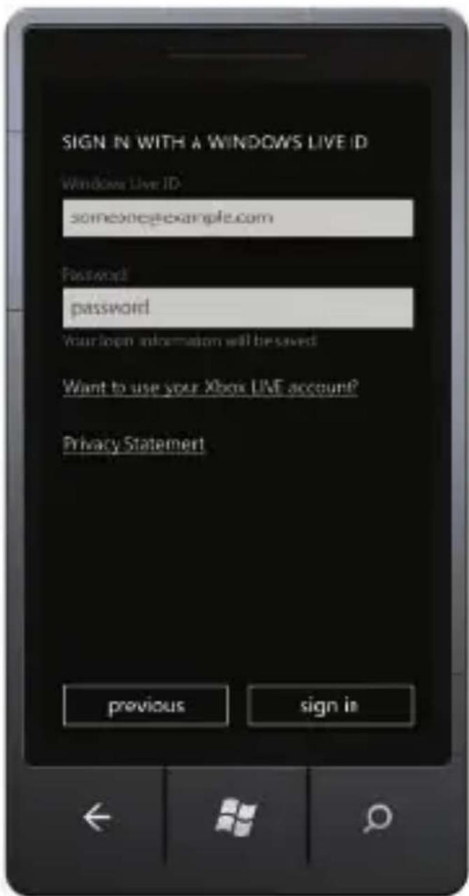 DELL Venue Pro - Sign into your phone - 1