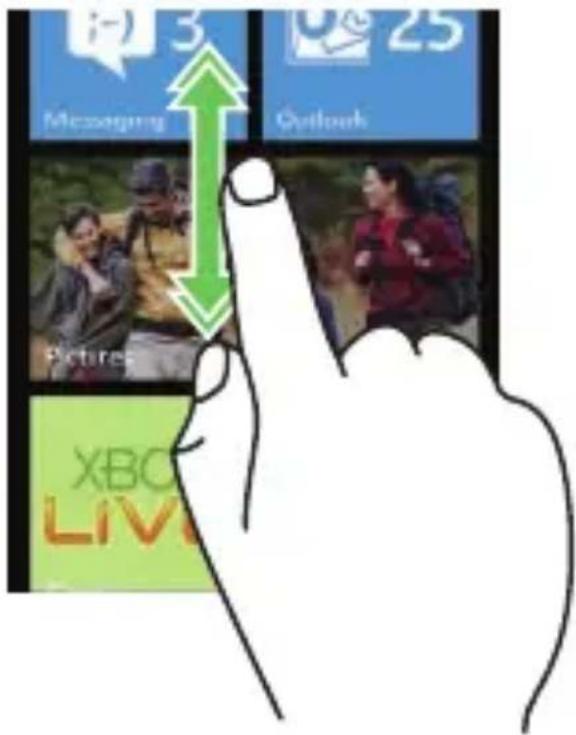 DELL Venue Pro - Touch screen gestures - 1