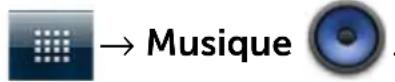 DELL Streak - Pour ouvrir l'application Musique - 1