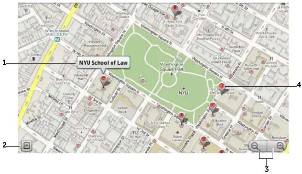 DELL Streak - Pour trouver un emplacement sur la carte - 3