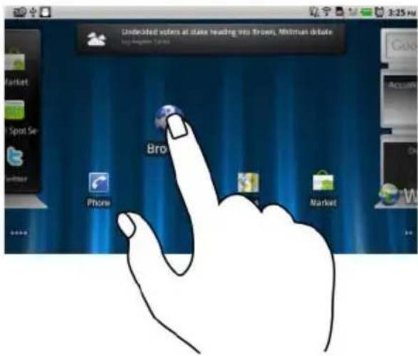 DELL Streak - Toucher et maintenir - 1