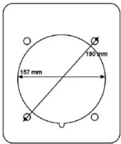 157 mm 190 mm