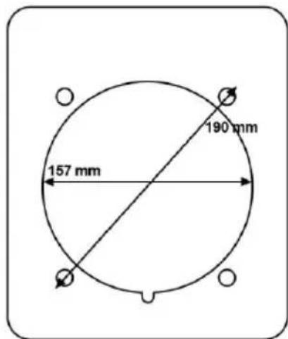 157 mm 190 mm