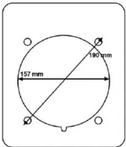 157 mm 190 mm