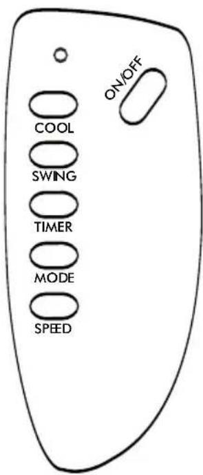 COOL SWING TIMER MODE SPEED ON/OFF