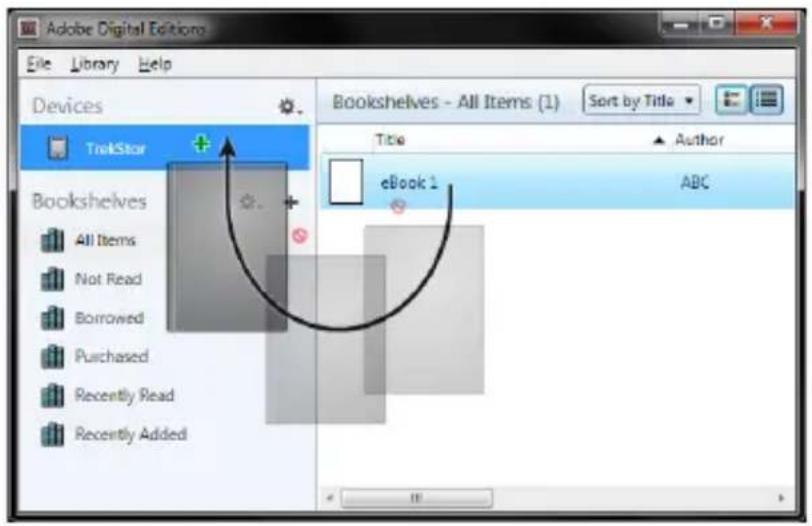 TrekStor Pyrus Mini - KoHTeHT Adobe® DRM (PDF-файи i ePUBs i3 3axnctom BiД koniIOBaHHa) - 2