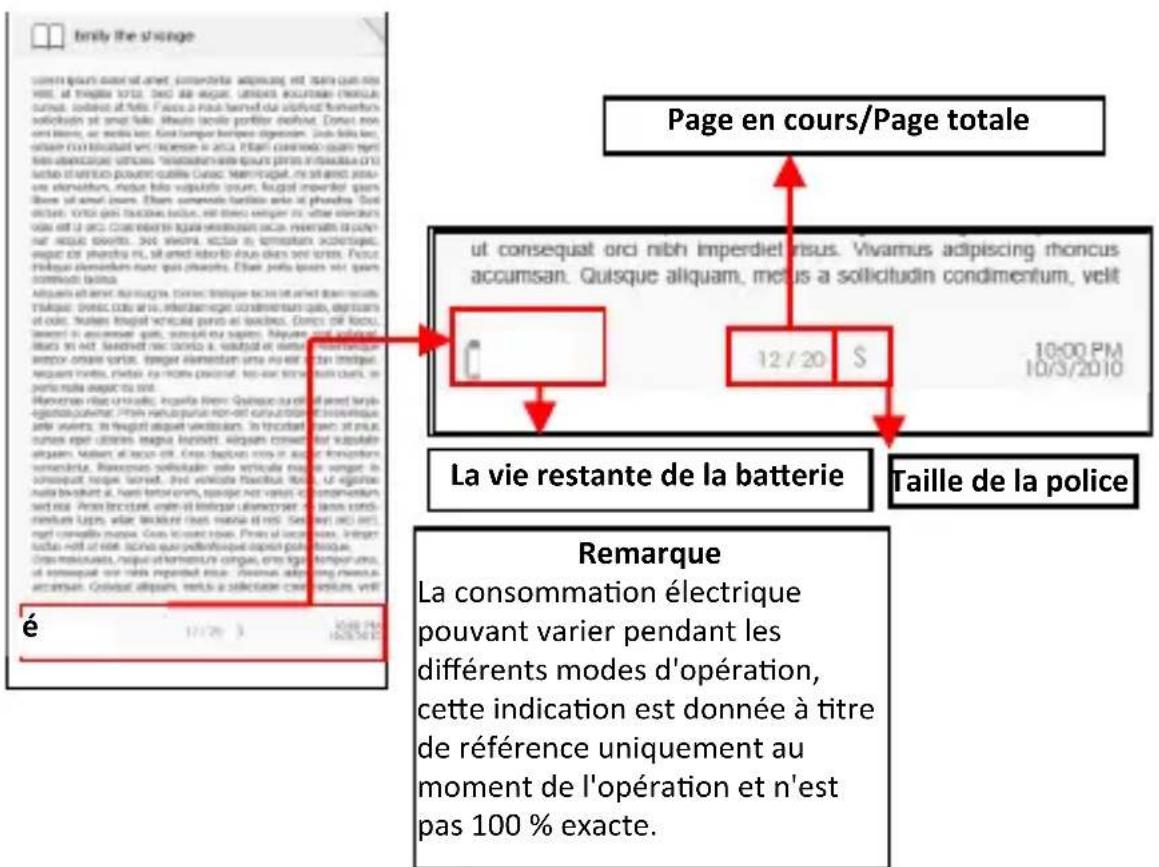 TrekStor eBookReader 3.0 - Interface de la page eBook - 1