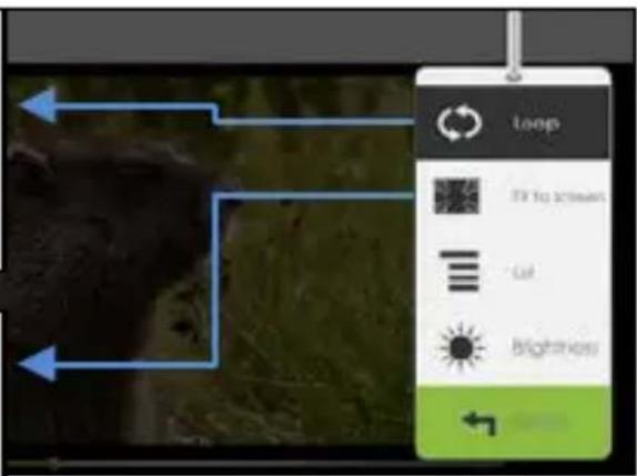 LENCO EB900 - Utiliser le menu d'option durant la lecture de vidéo - 1