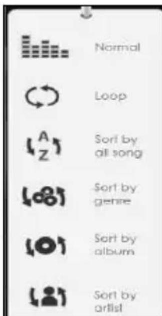 MPMAN MOOVYBOOK7 - Utilisation du menu Options dans le Lecteur audio - 1