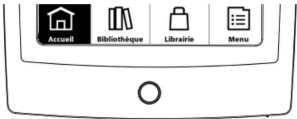 BOOKEEN Cybook Odyssey - Bouton menu principal - 1